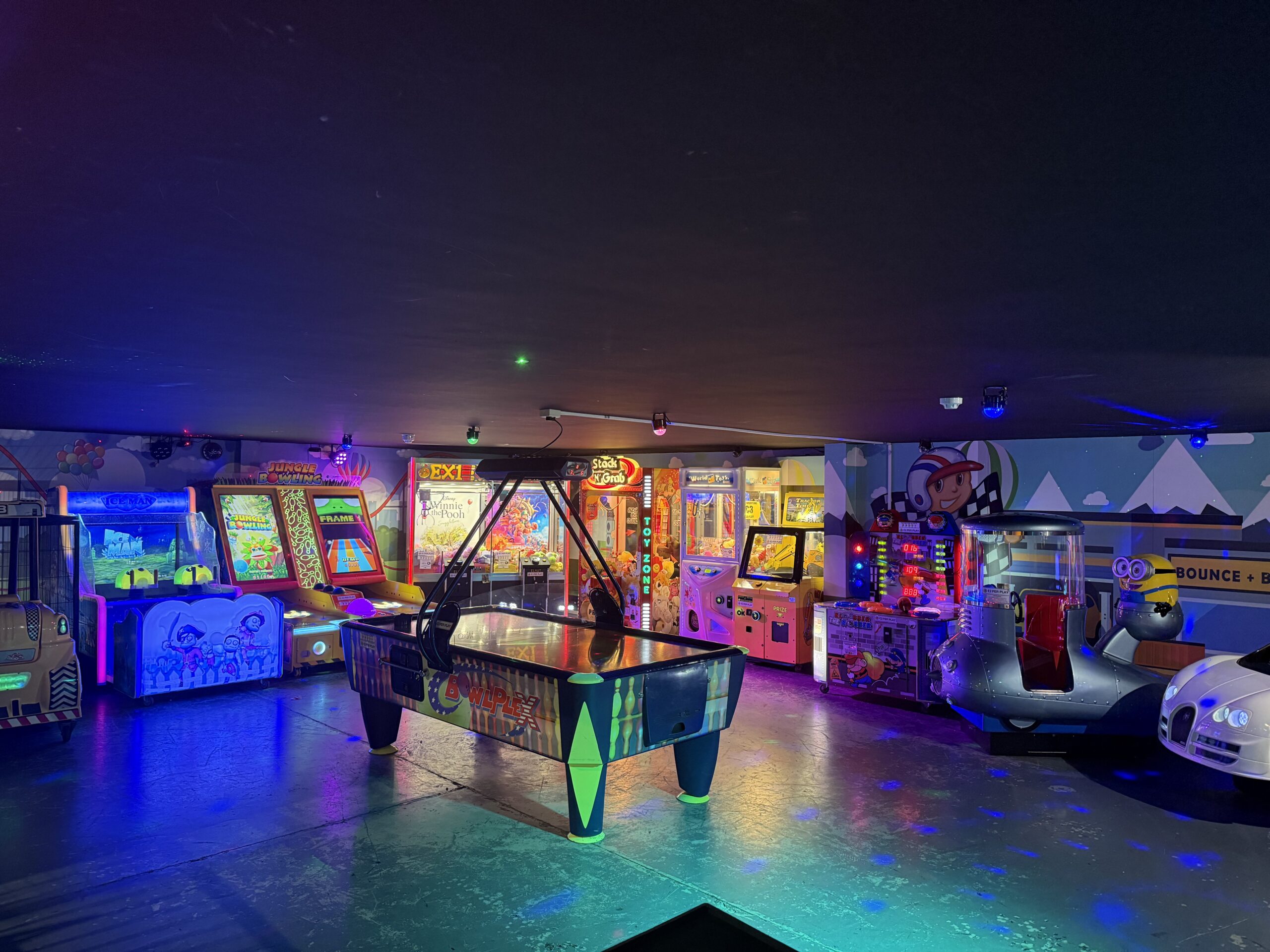 Colourful arcade games at Bounce n Beyond
